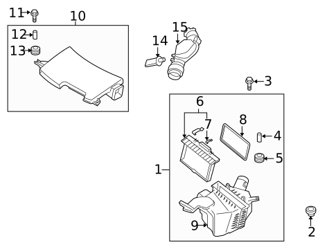 Air Intake for 2008 INFINITI M35 #0