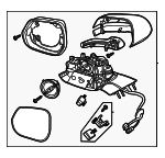 RC5Z17683CAPTM - : Mirror Outside for Lincoln: Aviator Image