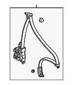 4814S3YA11ZA - : 2002-2004 Honda Insight - Lap &amp; Shoulder Belt for Honda: Insight Image