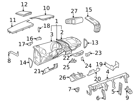 Instrument Panel for 2009 Volkswagen Beetle #1
