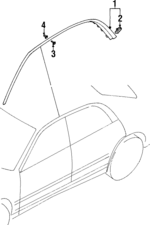 MR920851 - : DRIP MOLDING for Mitsubishi: Diamante Image