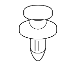 DYC101420 - Body: Lower Molding Clip for Land Rover: Freelander, LR3, LR4, Range Rover Sport Image