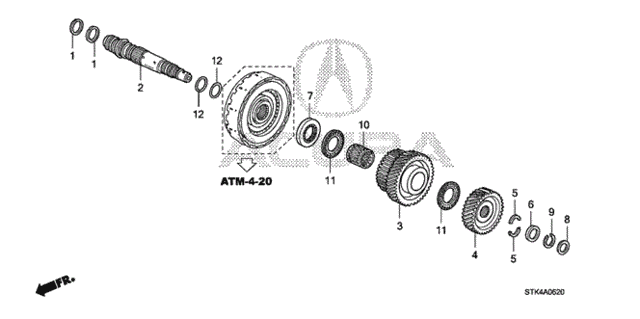 AT Third Shaft for 2009 Acura RDX #0
