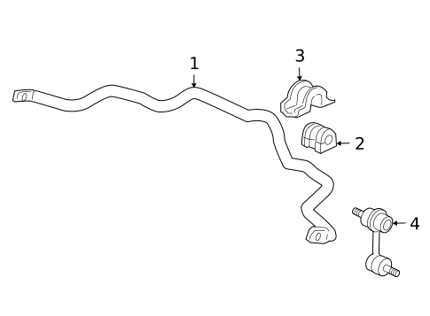Stabilizer Bar & Components for 2007 Acura TSX #1