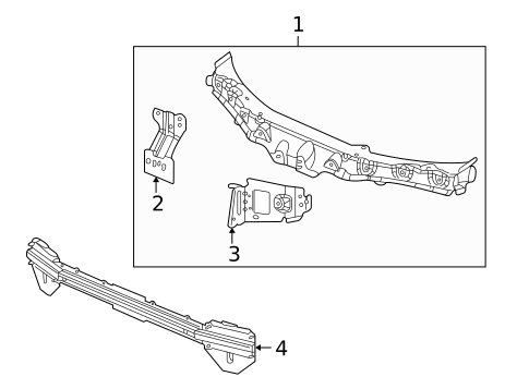 Radiator Support for 2004 Saturn Ion #0