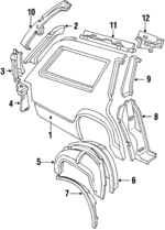 E3DZ7427841A - Body: Outer Panel for Ford: LTD | Mercury: Marquis Image