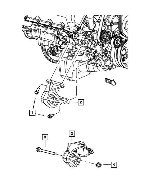 Engine Mounting for 2010 Dodge Dakota #2