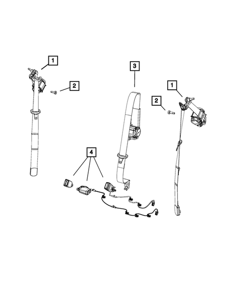 Seat Belts for 2015 Jeep Cherokee #0