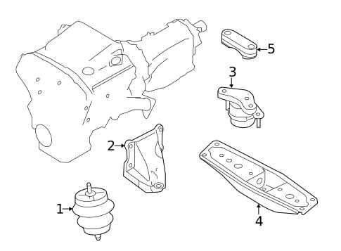 Engine & Trans Mounting for 2018 INFINITI Q70 #0
