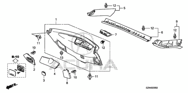 Tailgate Lining for 2011 Acura ZDX #0
