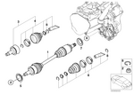 31607576097 - Front Axle: Output Shaft Front Left for Mini Image
