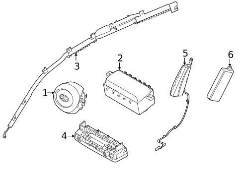 Air Bag Components for 2023 Hyundai Sonata #0