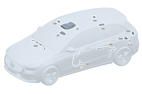 Interior Lamps, Plug Socket in Loading Compartment for 2022 Mercedes-Benz GLA45 AMG #0