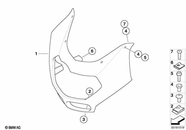 46637658638 - Frame and Mounting Parts: Flat Nut - M5 for BMW-Motorrad Image