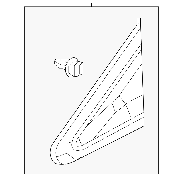 ＊kumi＊　0308 Genuine OEM Honda 75495-TLA-A01 Driver Front Pillar Corner