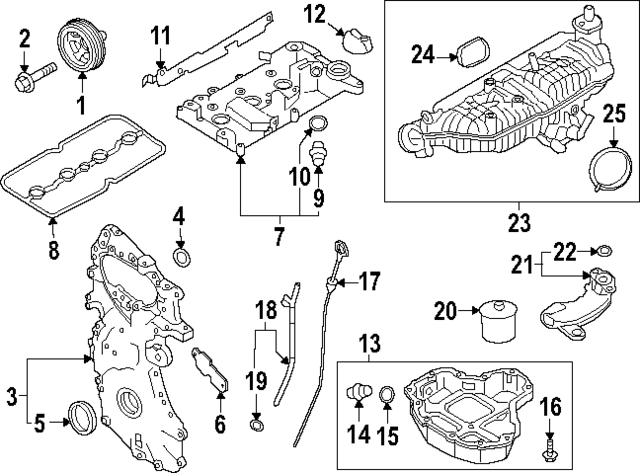 132645NA1A - Engine: Valve Cover for INFINITI: QX50, QX55 Image
