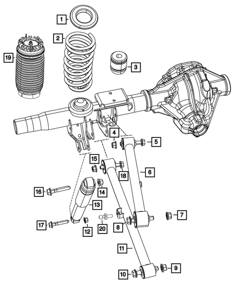 Rear Suspension and Cradle for 2022 Ram 1500 Classic #0