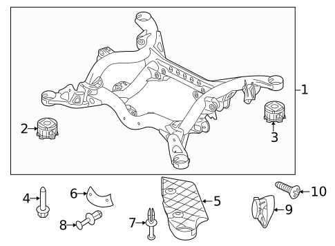 Suspension Mounting for 2012 Volkswagen Touareg #0