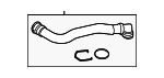 PC3Z8260D - Cooling System: Upper Hose for Ford Image