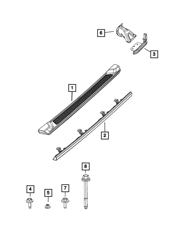 6512870AA - Exterior Ornamentation: Hex Head Tapping Screw &amp; Washer for Mopar Image