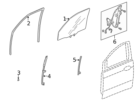 Front Door for 1999 Honda Odyssey #1