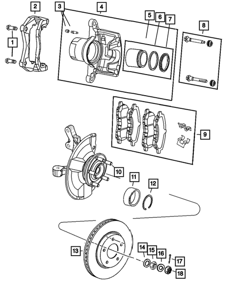 Front Brakes for 2008 Jeep Patriot #0