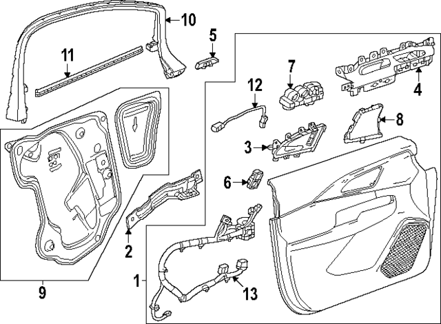 85124045 - : Belt Weather-Strip for Chevrolet: Equinox EV Image
