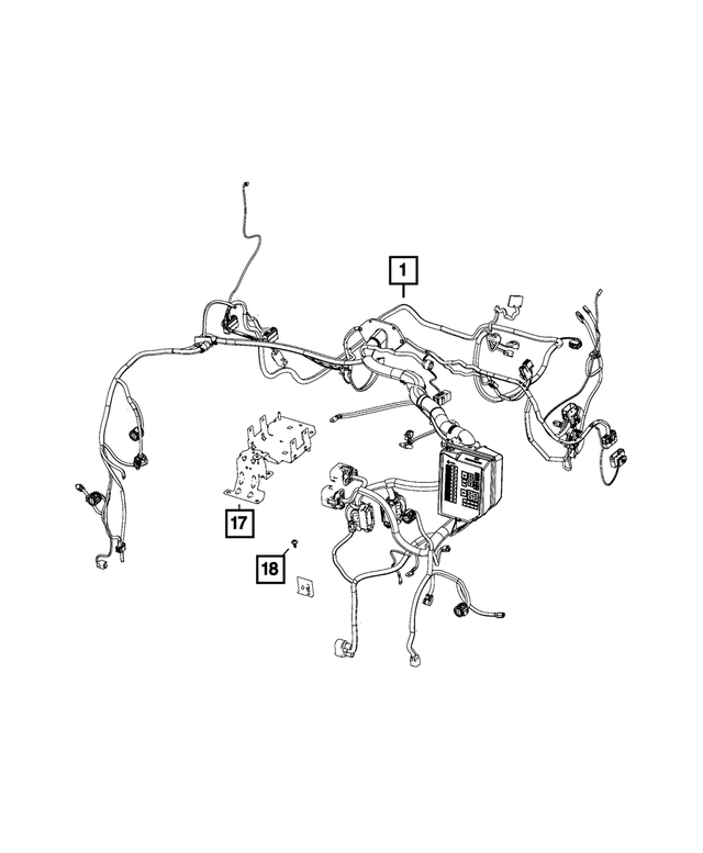68262107AG - : Headlamp To Dash Wiring for Mopar Image