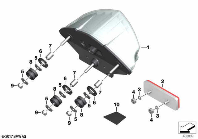 63217714556 - : Led Taillight for BMW-Motorrad Image
