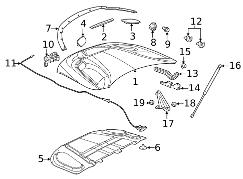 Hood & Components for 2023 Dodge Durango #1