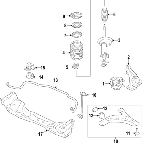 Front Suspension for 2020 Subaru BRZ | OEM Parts Online