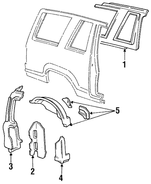 Inner Structure for 1991 Ford Explorer #0