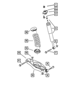 4616934 - Rear Suspension: Shock Absorber Retainer for Chrysler: 300, Sebring | Dodge: Charger, Magnum, Stratus Image