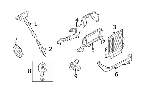 Ignition System for 2011 INFINITI M56 #0