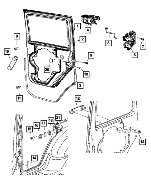 Rear Door for 2007 Jeep Wrangler #2