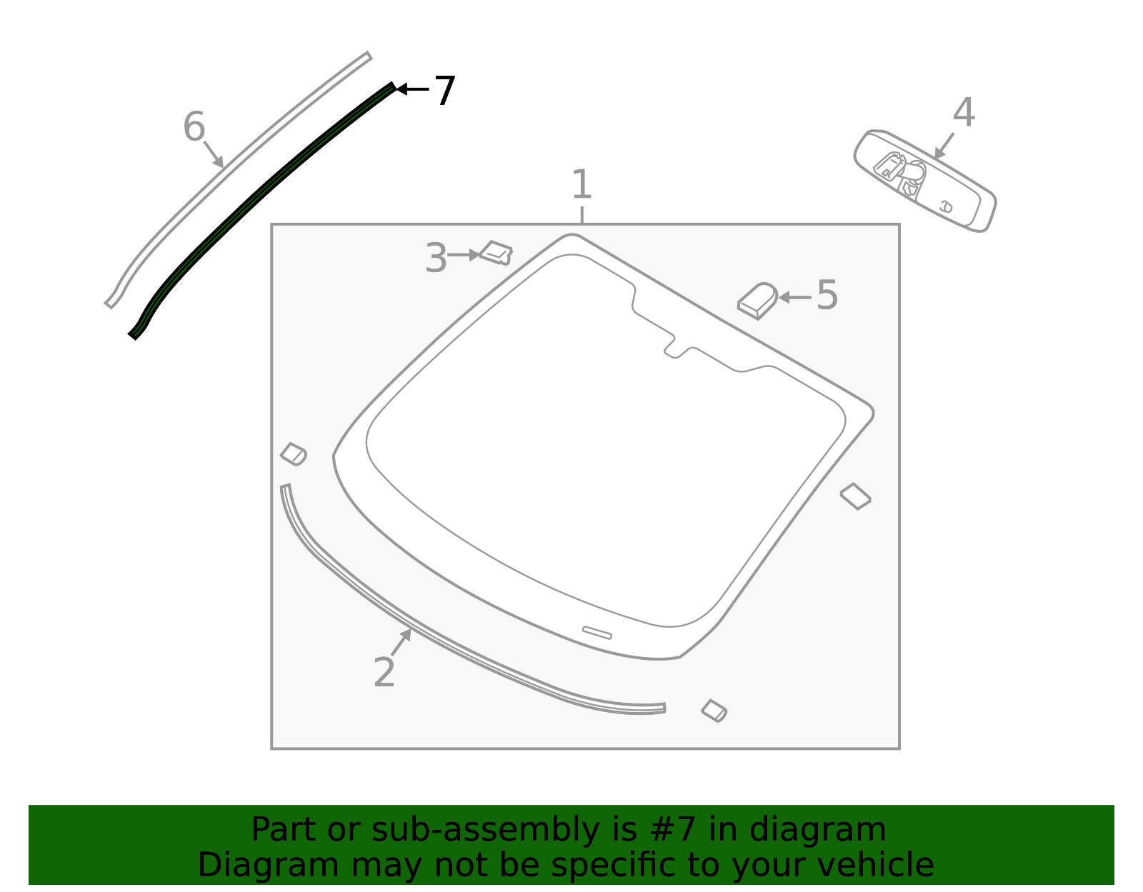 be8z5403179a - Ford Windshield Molding Retainer - Driver's Side (LH ...