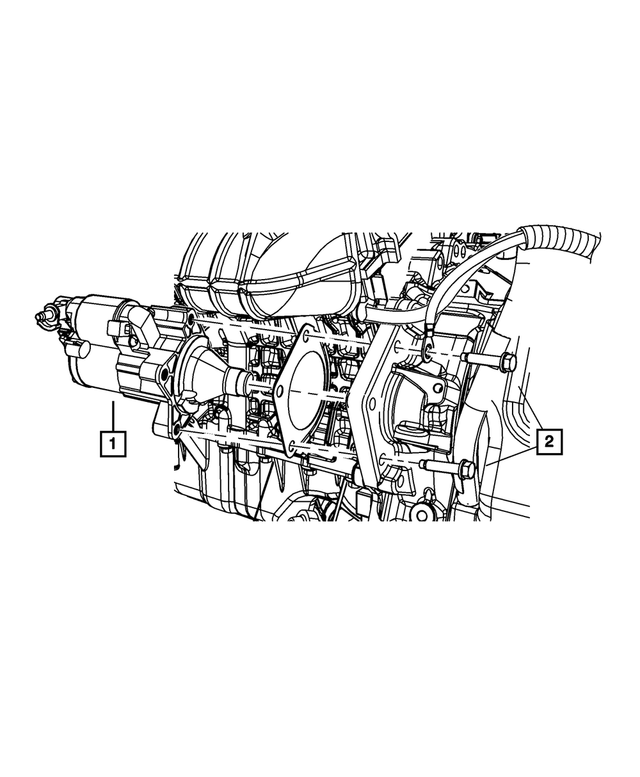 R4801839AB - Electrical: Engine Starter, Remanufactured for Mopar Image