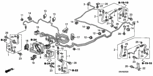 Brake Lines (VSA) (KA) (KC) for 2008 Honda Pilot #0