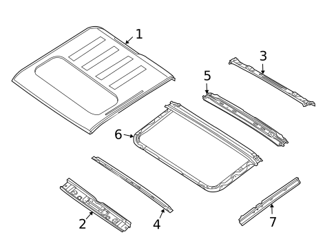 Roof & Components for 2009 Suzuki Equator #0