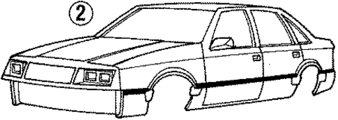 Stripe Tape for 1987 Dodge Lancer #1
