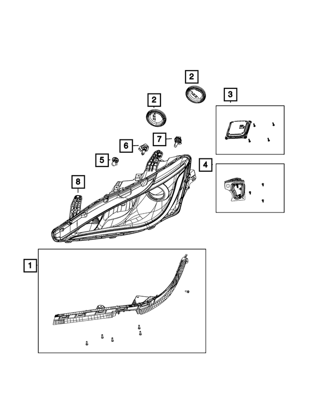 68329841AB - Electrical: Headlamp Ecu Kit for Mopar Image