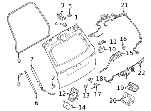Gate & Hardware for 2022 Land Rover Range Rover Velar #5