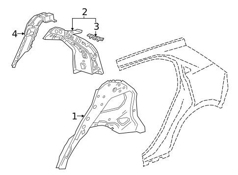 Inner Structure for 2021 Cadillac XT4 #0