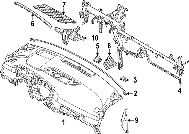 84710R0AA0NUP - : Instrument Panel for Kia Image