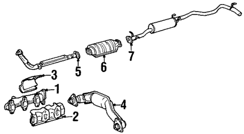 Exhaust Manifold for 1993 Toyota T100 #0