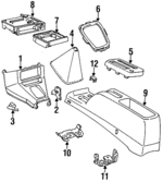 7410216040C0 - Body: Ashtray for Toyota: Paseo, Tercel Image