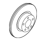34106879122 - Brakes: Disc Brake Rotor for BMW Image