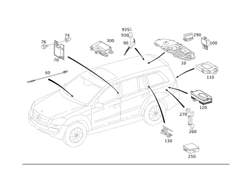Antenna for 2011 Mercedes-Benz GL550 #0