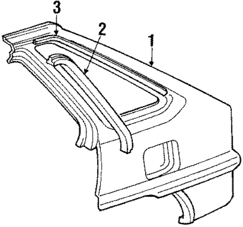 Quarter Panel for 1986 Toyota Tercel #1
