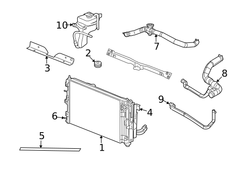 Radiator & Components for 2014 Jeep Patriot #0